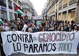Manifestación por Palestina en Málaga