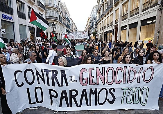 Manifestación por Palestina en Málaga