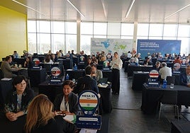 Sala de reuniones de encuentro 'Trade Global' para el fomento de las exportaciones.