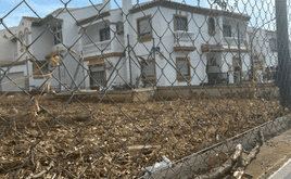 Brozas secas desde hace meses en la zona.