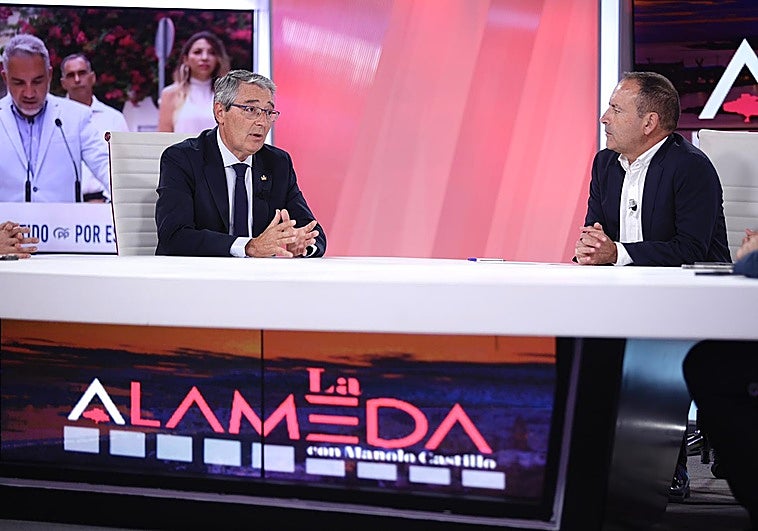 Francisco Salado, este jueves, en el programa de 'La Alameda', con Manolo Castillo.