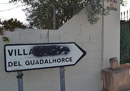 Una de las señales de la pedanía.