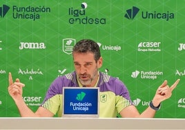 Ibon Navarro, en la previa del Unicaja-Barcelona.