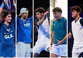 Bea González, Momo González, Fran Guerrero, Guille Collado y Curro Cabeza.