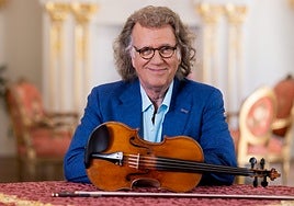 André Rieu, con su histórico violín.