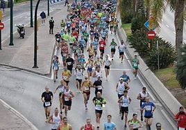 Cortes de tráfico por la carrera urbana 'Ciudad de Málaga' este domingo