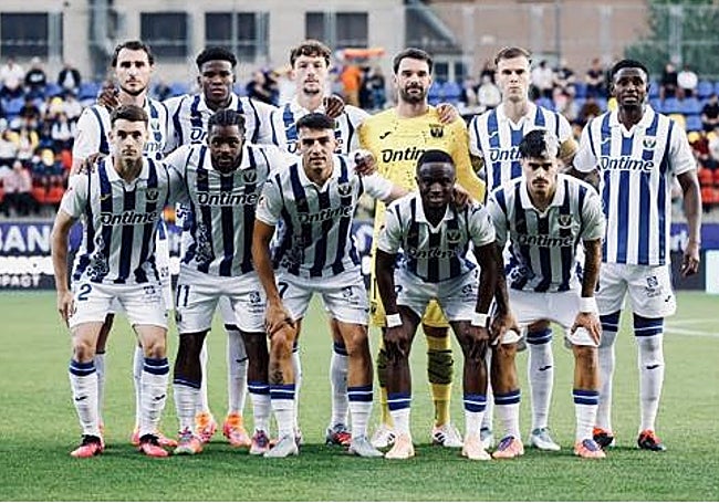 El once del Leganés frente al Andorra.