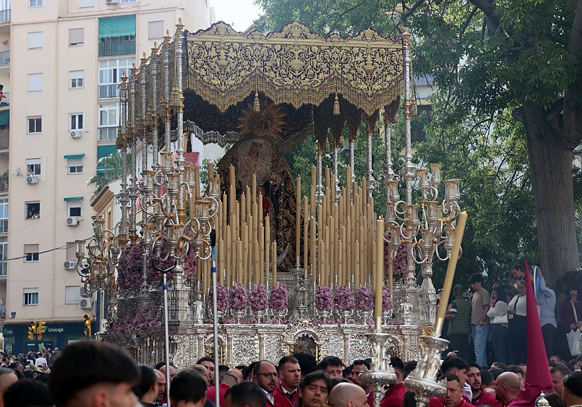 Todos los Datos de la Procesión Extraordinaria de la Virgen de la Trinidad. Málaga 25 de Octubre del 2025