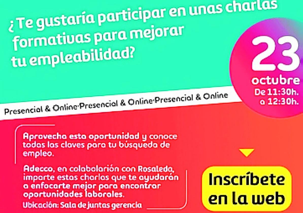 Rosaleda acoge un taller gratuito sobre inserción laboral