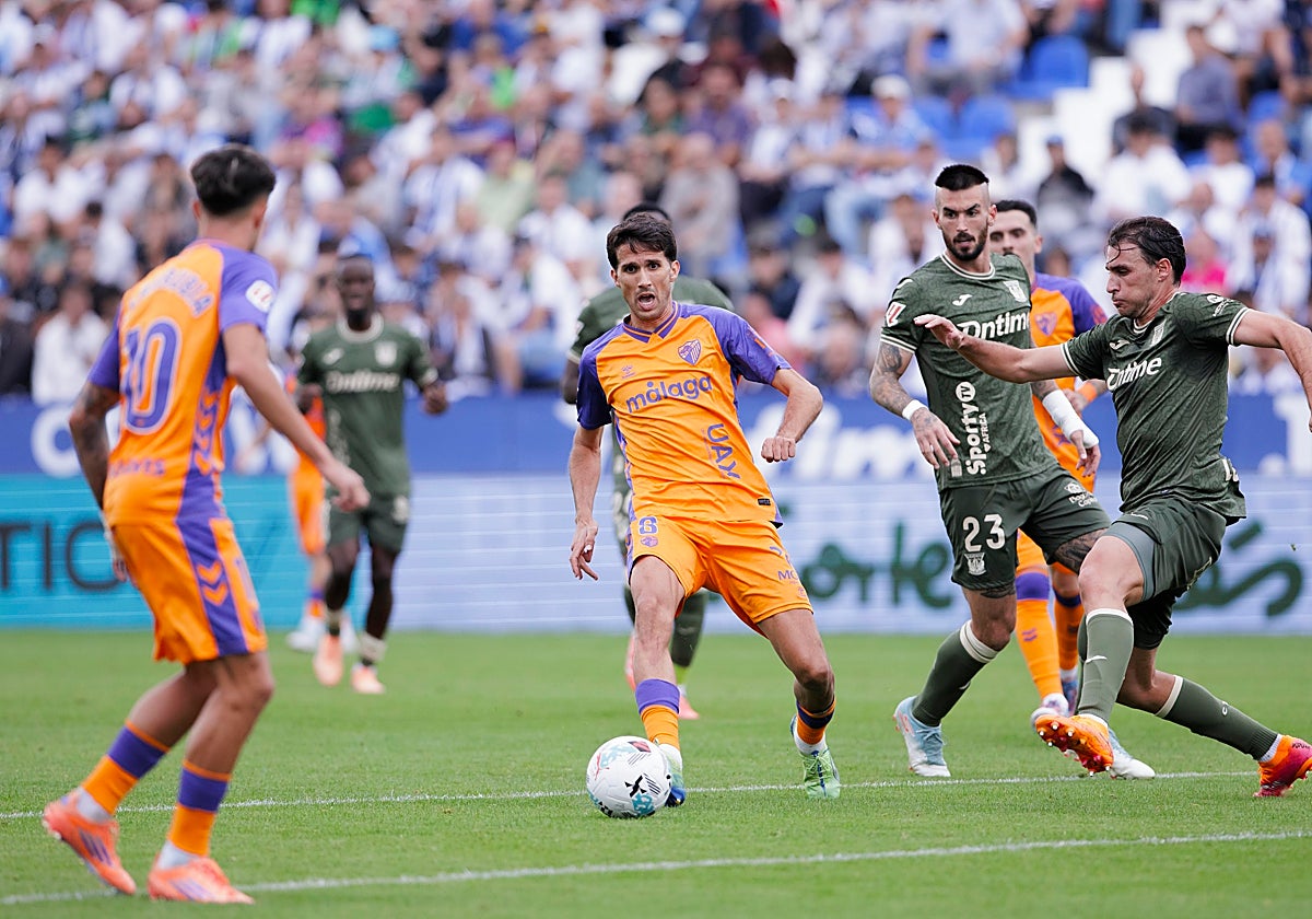 La asistencia de Juanpe a Larrubia antes de la gran ocasión malograda por este en el segundo tiempo del choque del domingo en Leganés.