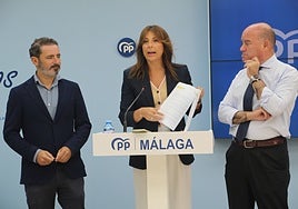 Carmona, Fernández y Barón, esta mañana.