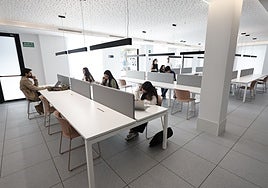 Instalaciones de la sala de estudio en el número 5 de la avenida Ingeniero José María Garnica.