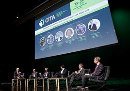 Mesa dedicada a los aeropuertos en el Congreso de Infraestructuras de Transporte.