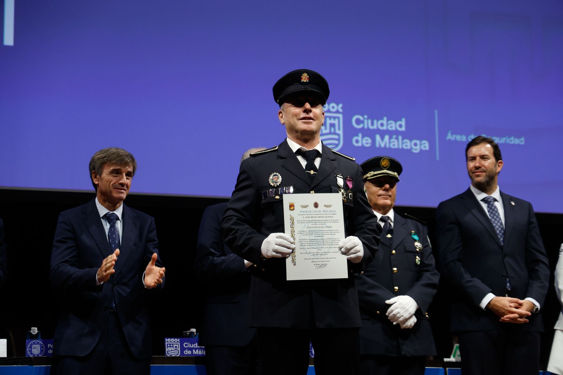 La Policía Local de Málaga celebra los actos del día de su patrón