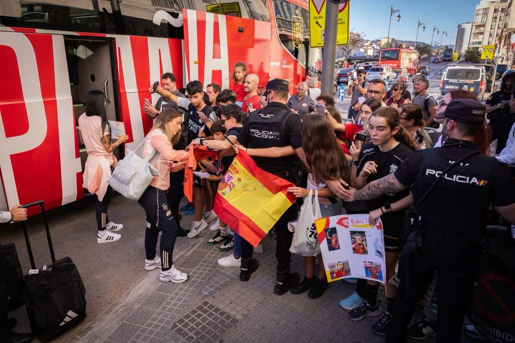 Las fotos de la selección española femenina de fútbol en Málaga