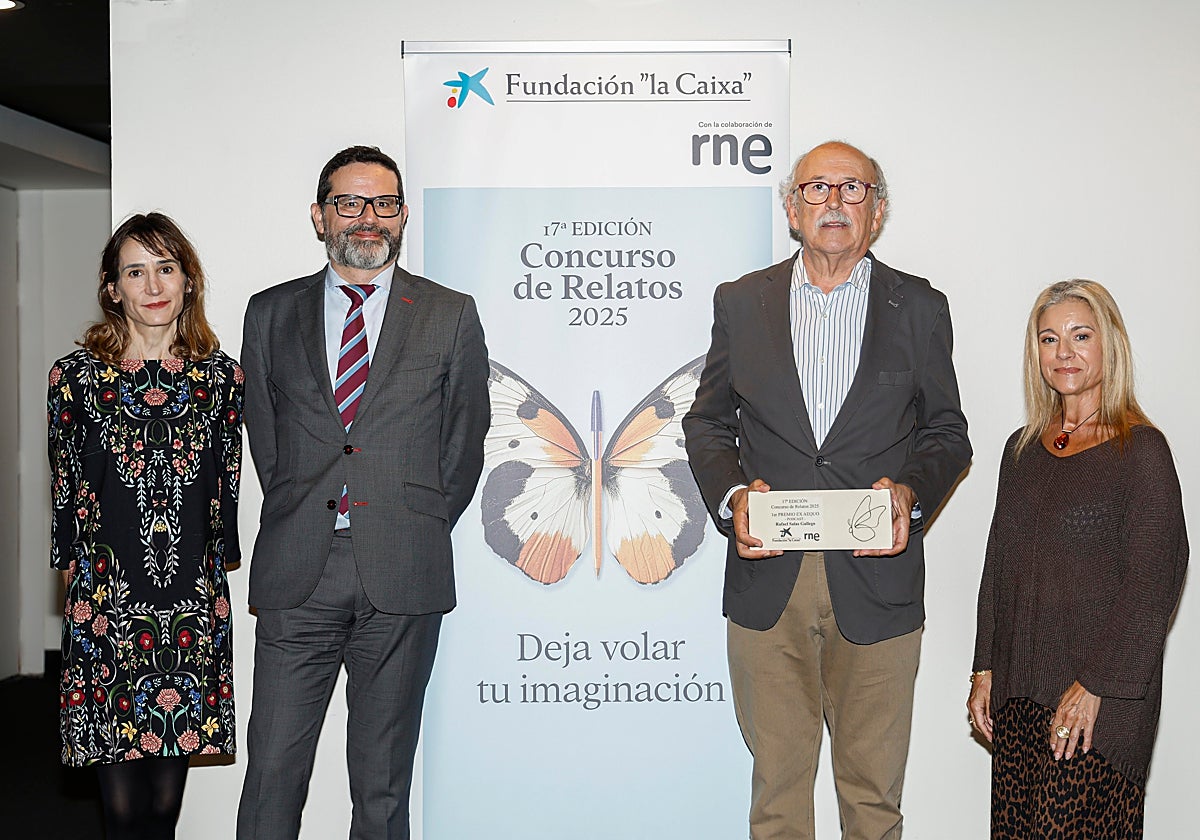 Rafael Salas Gallego, en la entrega del premio.