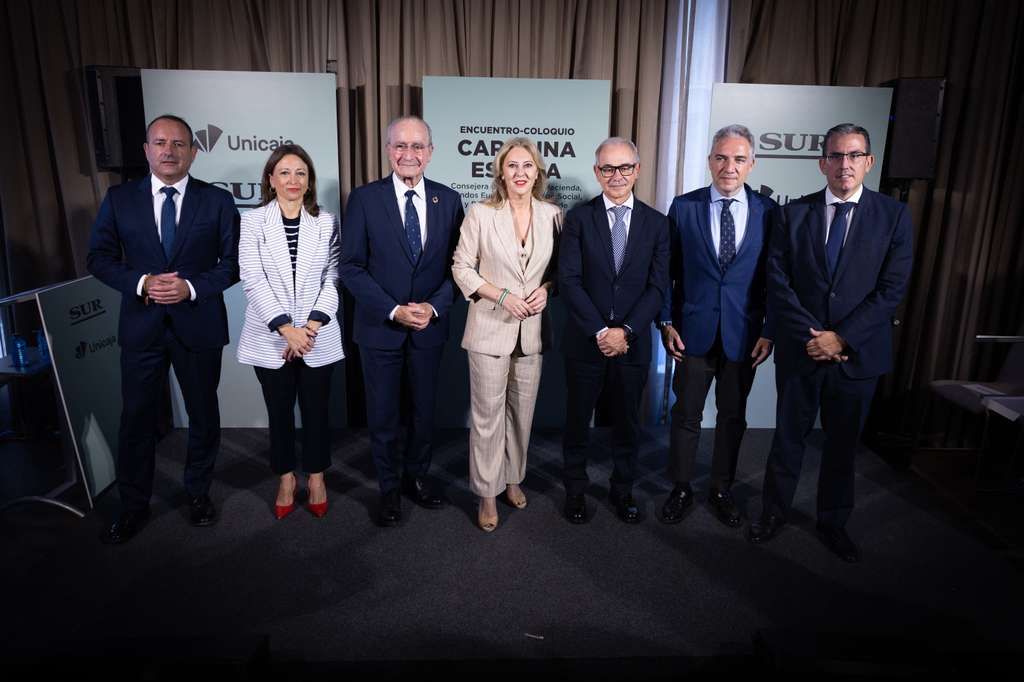 Manolo Castillo, Patricia Navarro, Francisco de la Torre, Carolina España, Isidro Rubiales, Elías Bendodo y Sergio Corral
