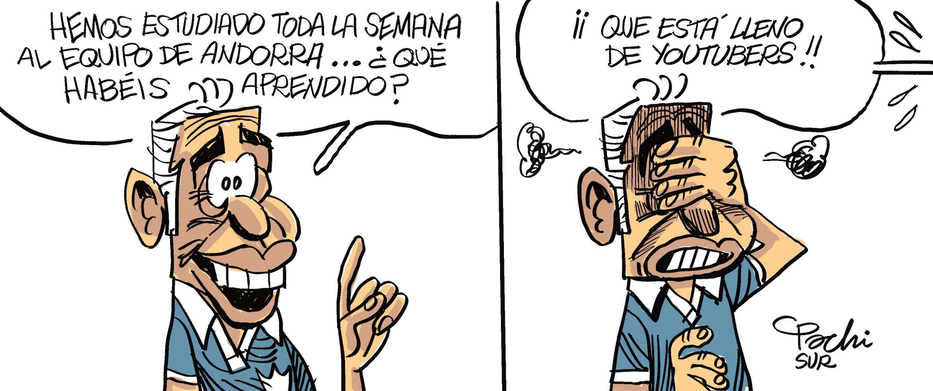 La actualidad deportiva del mes de octubre, en las viñetas de Pachi