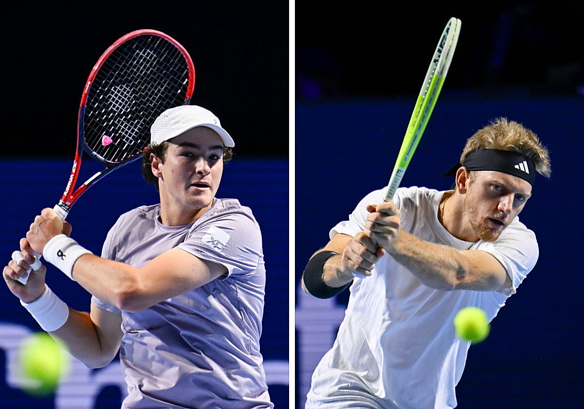Joao Fonseca y Alejandro Davidovich, rivales este domingo.