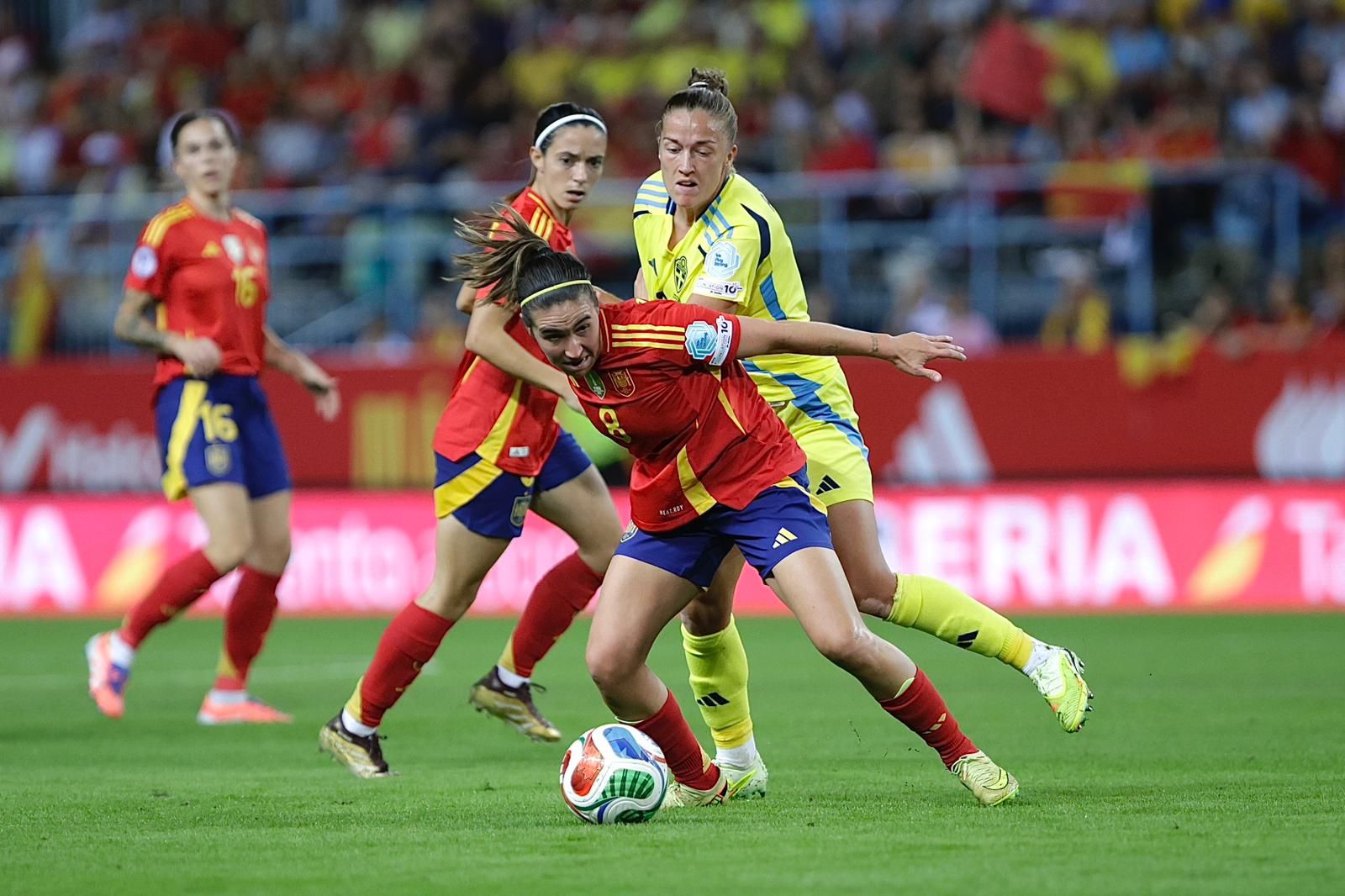 El España-Suecia jugado en Málaga, en imágenes