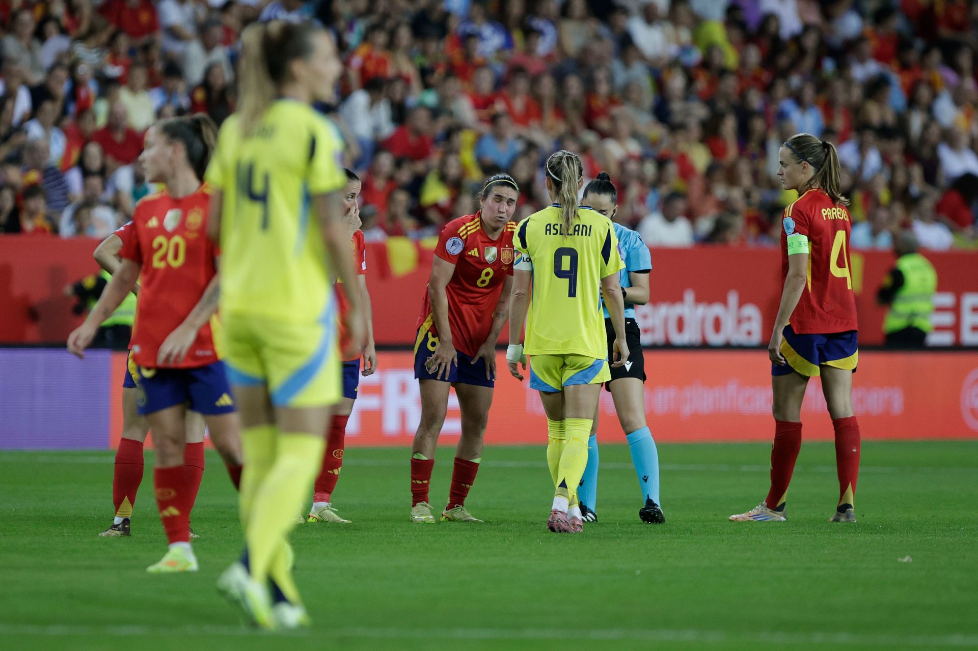 El España-Suecia jugado en Málaga, en imágenes