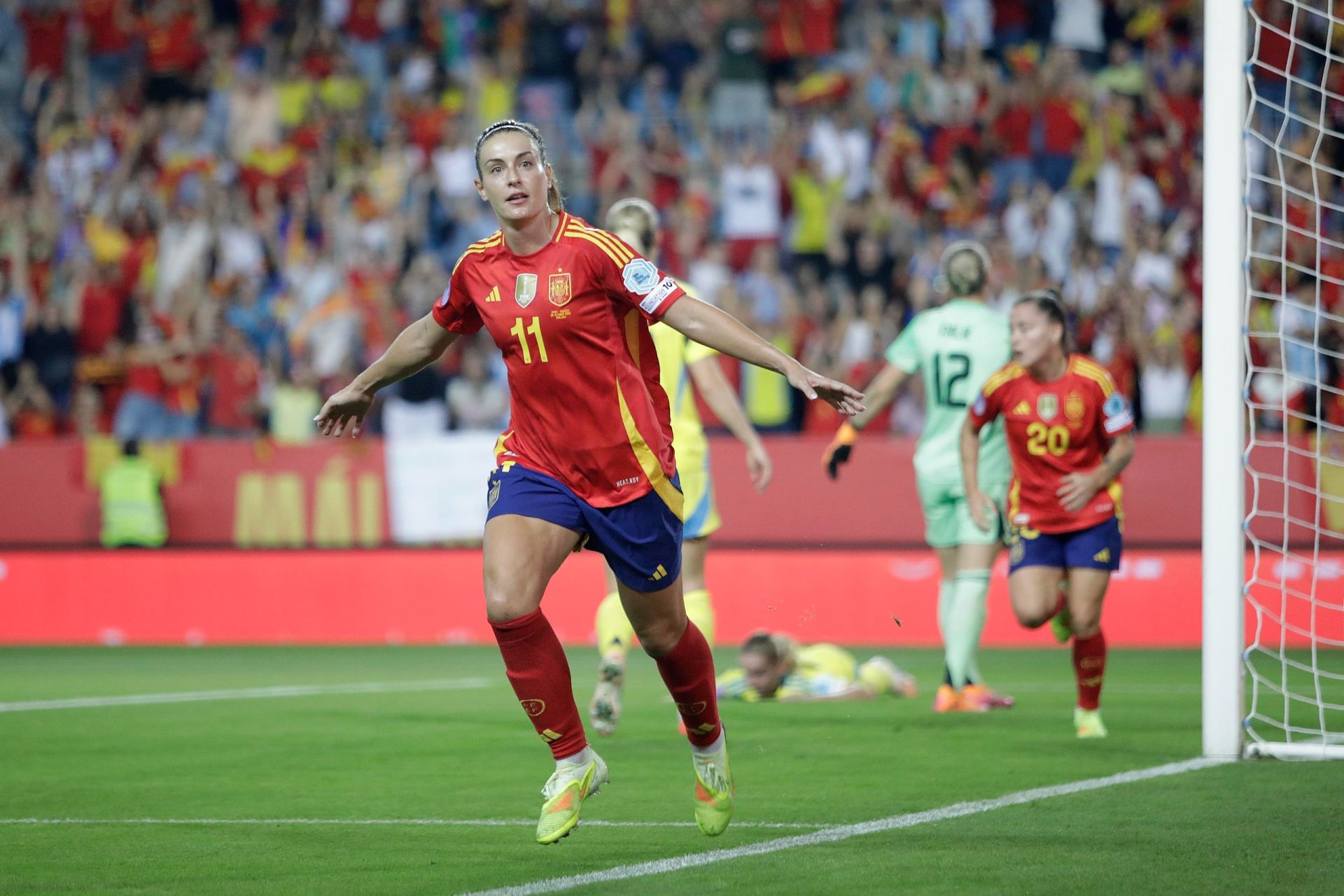 El España-Suecia jugado en Málaga, en imágenes