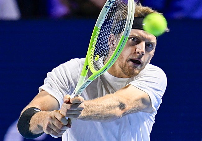 Un revés de Davidovich este sábado.