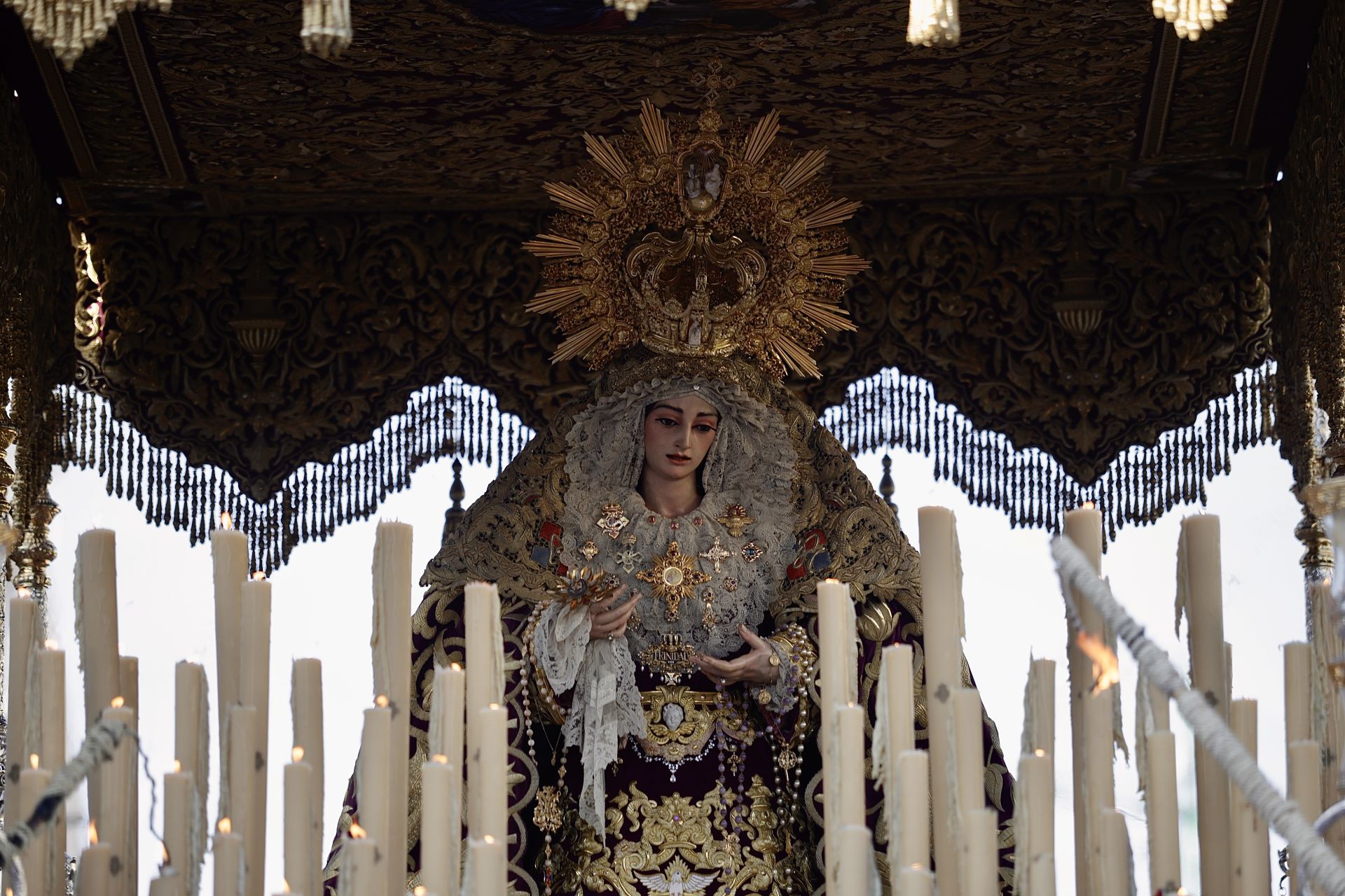 La procesión extraordinaria de la Virgen de la Trinidad, en imágenes