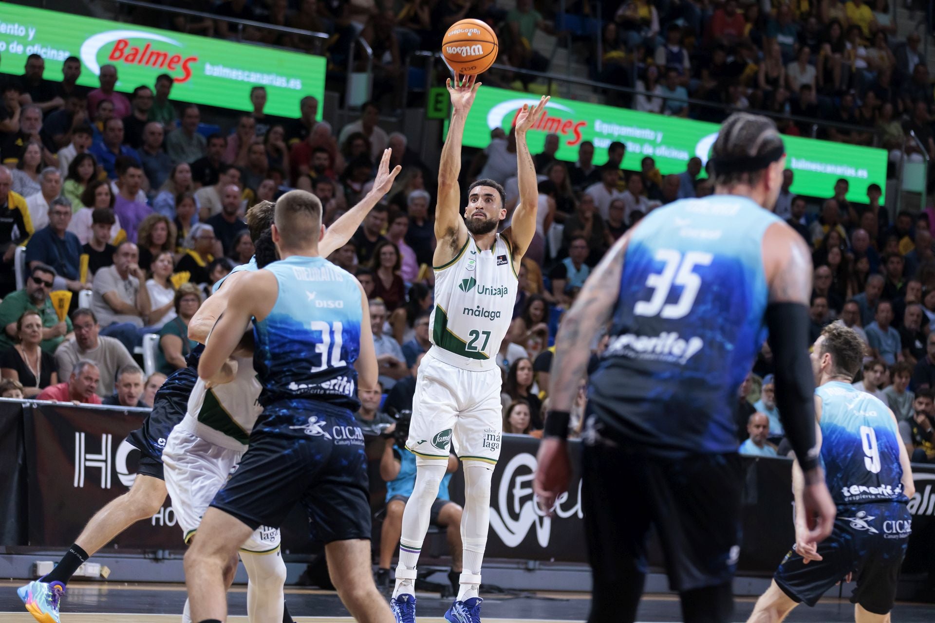 El partido La Laguna Tenerife - Unicaja, en imágenes