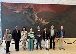 El alcalde, Jesús Lupiáñez, la edil de Cultura, Alicia Ramírez, y el director gerente de la Fundación, Luis Ortega, en el congreso internacional de Puerto Rico.