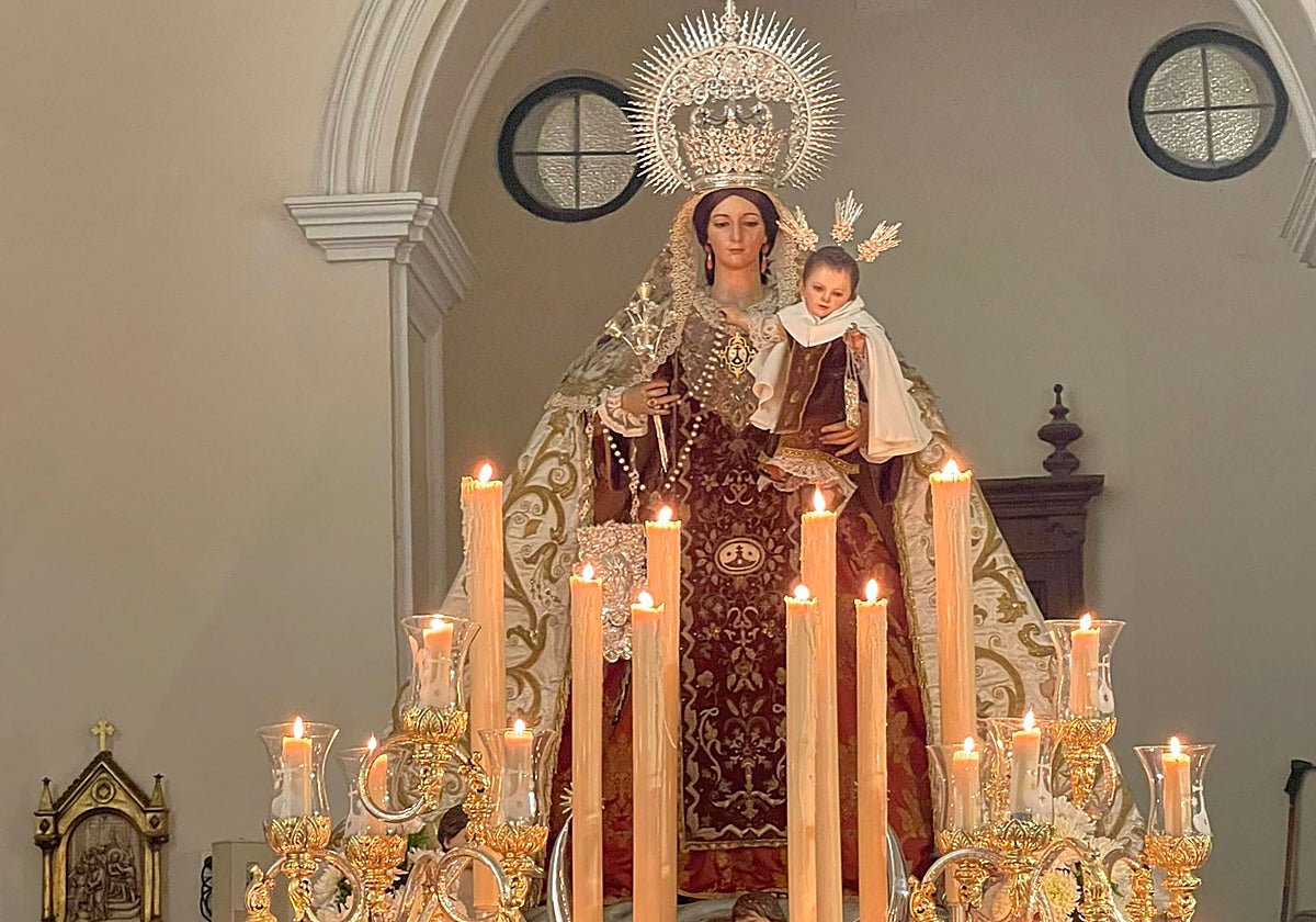 La Virgen del Carmen de El Perchel saldrá el 1 de noviembre en rosario callejero.