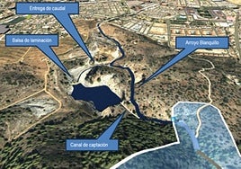 Simulación del parque inundable.