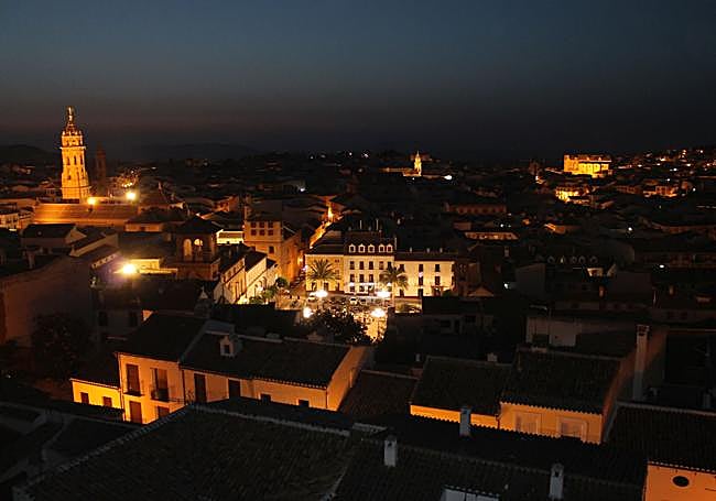 Vista panorámica del casco urbano de Antequera