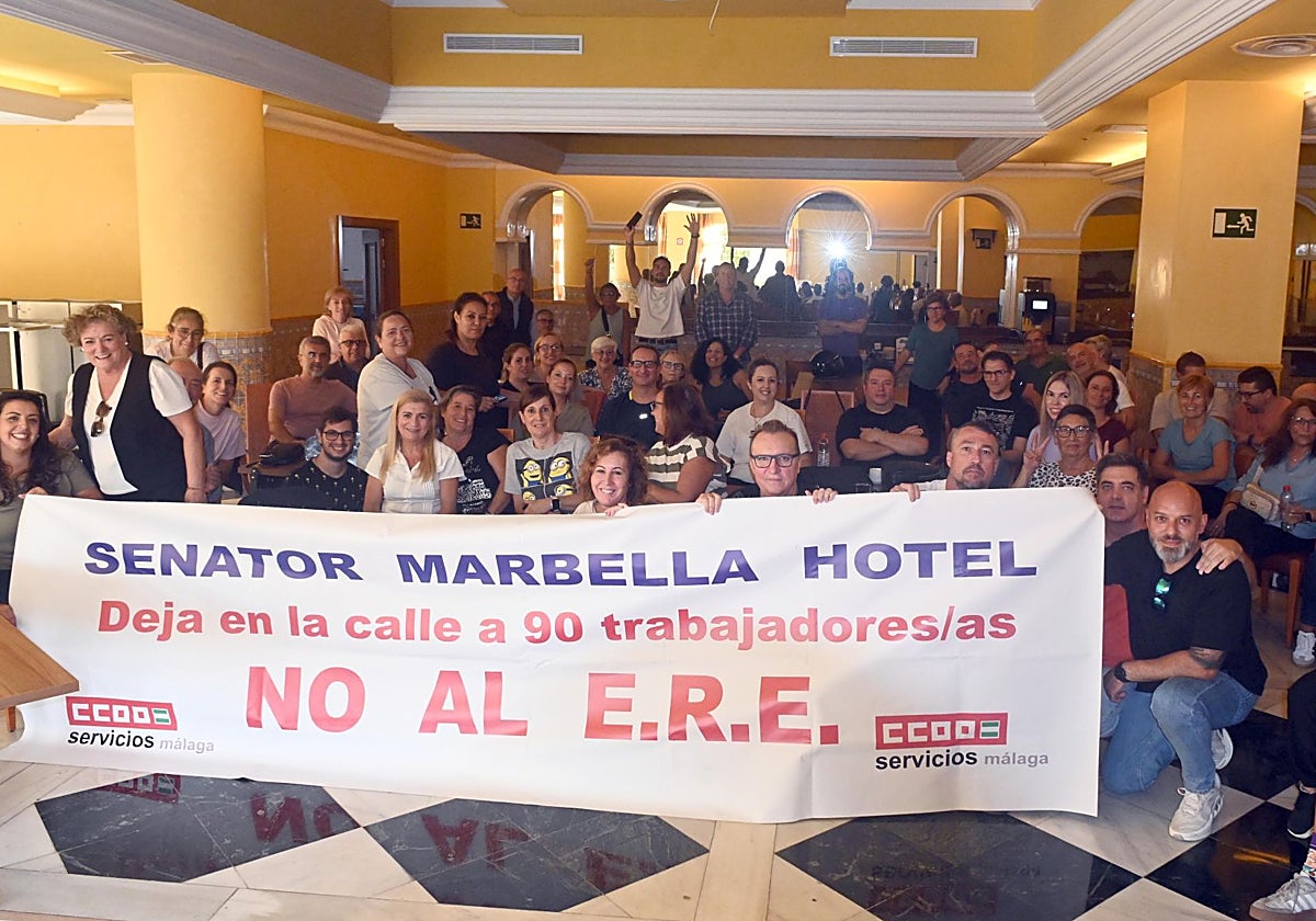 Los trabajadores iniciaron en la tarde de este viernes un encierro indefinido en el hotel.