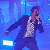 David Bisbal.en un concierto en Málaga.