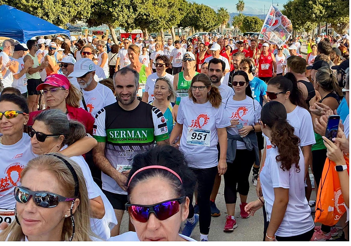 Participantes en la primera edición de la Carrera No+Suicidios.