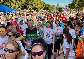 Participantes en la primera edición de la Carrera No+Suicidios.
