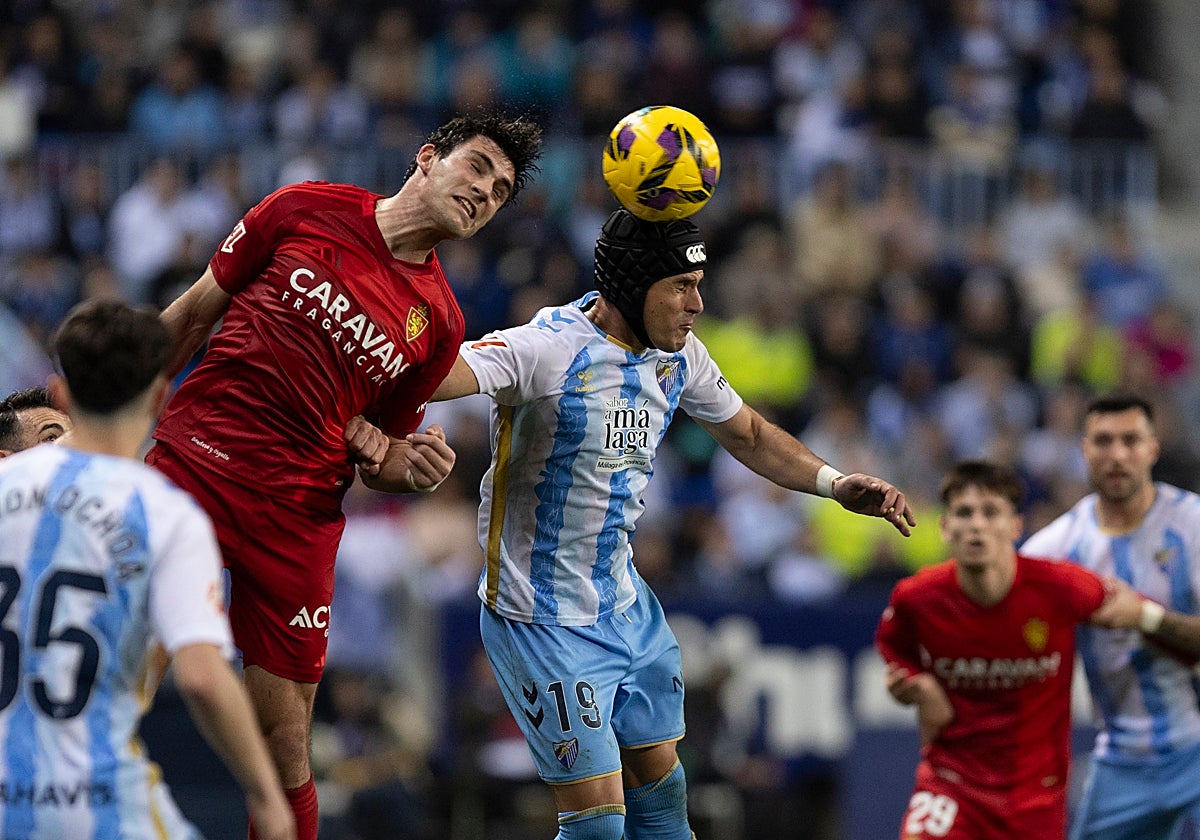 Imagen del último Málaga-Zaragoza.