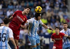 Imagen del último Málaga-Zaragoza.