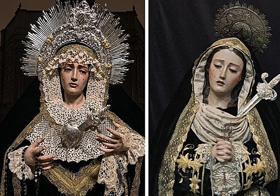 Vírgenes del Patrocinio, de la Salutación, y del Carmen Doloroso.