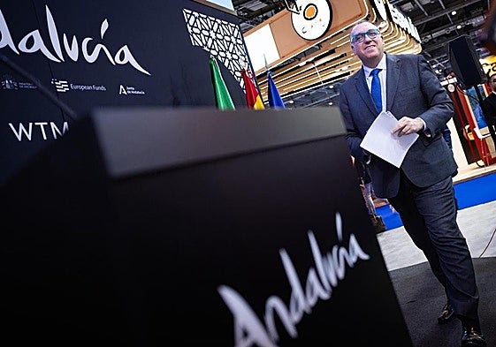 Bernal durante la segunda jornada de la WTM.