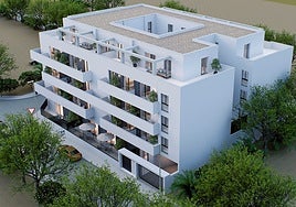 Imagen virtual de cómo quedará uno de los bloques proyectados por Galivivienda en Vélez-Málaga.