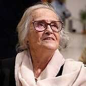 María Victoria Atencia, durante el acto celebrado ayer en el centro cultural que lleva su nombre.