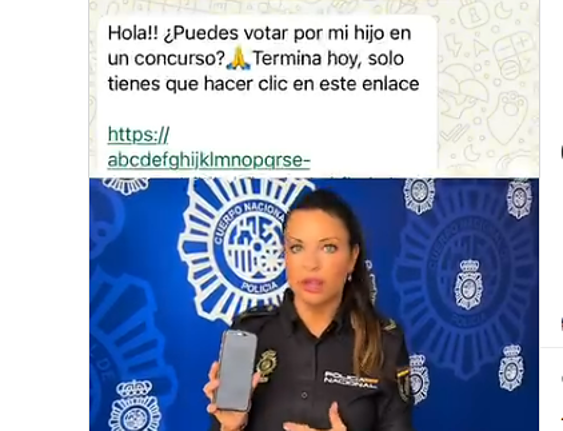 «Vota por mi hijo»: la Policía alerta de una nueva estafa con la que toman el control de tu WhatsApp