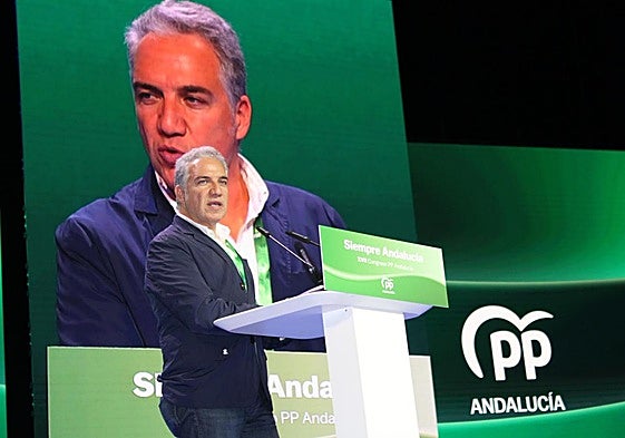 Bendodo, durante su intervención en la jornada inaugural.