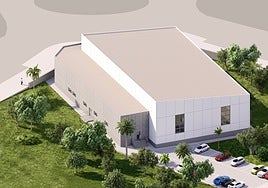 Recreación del proyecto del futuro centro de gimnasia deportiva.