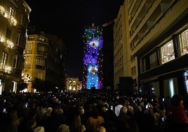 El 'videomapping' de la Catedral de 2024.