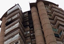 Vista exterior del inmueble afectado.