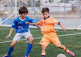 Hugo Galdeano, en un partido reciente con el Barcelona.