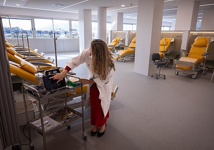 Una de las salas donde los enfermos recibirán tratamiento.